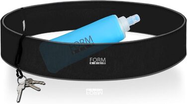 Пояс для бігу Forbelt® з флягою для телефону (M, чорний) - зручний пояс для смартфонів iPhone, Galaxy та інших під час бігу та джогінгу