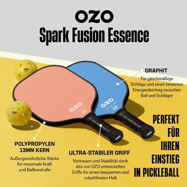 OZO набір ракеток для пінг-понгу, 4 шт + 4 м’ячі, універсальні, для дорослих і підлітків, рожевий, блакитний, полуничний, диня, фісташка, цукрова вата