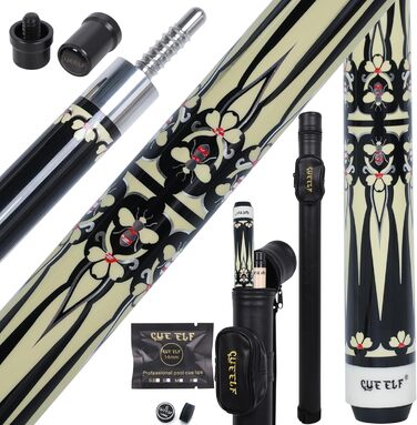 Професійний бильрд-кий CUEELF з низьким відсотком відхилення, кейс, 13 мм наконечник, вага 552-567 г, набір для більярдного столу (20 oz, Жовта бджола)