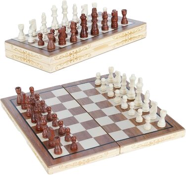 Шахи дерев'яні складані ручної роботи, 35 x 35 см - Dosenstek