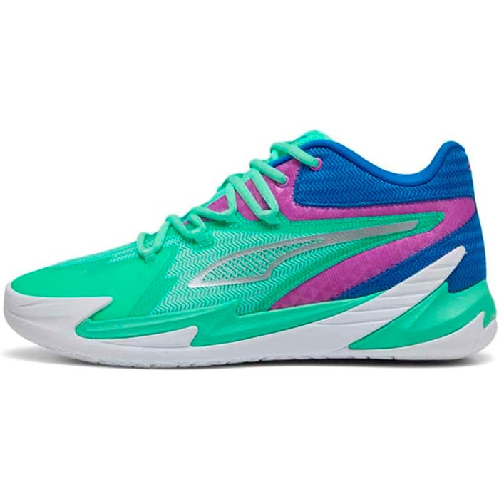 Кросівки баскетбольні PUMA Dagger (44 EU, Green Glimmer Pure Magenta)