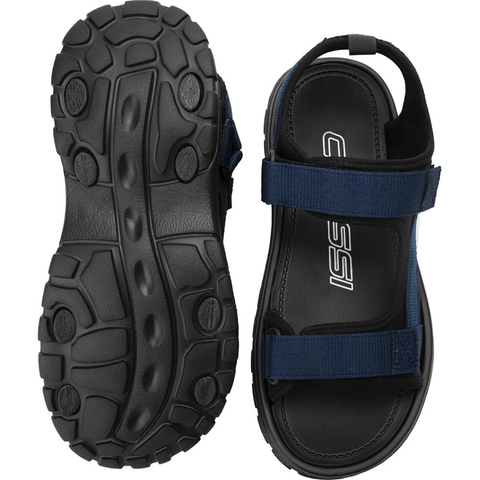 CRESSI Pete Sandal - Унісекс сандалі Cressi Pete для пляжу та води, чорно-синій, 37 EU