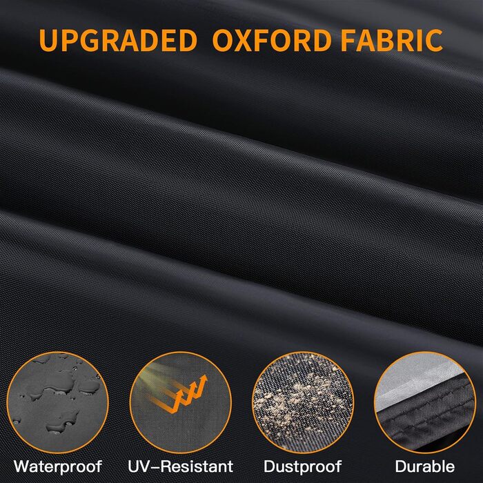 Водонепроникний захисний чохол для велосипеда та електровелосипеда на 2 велосипеди з отворами для замка – з сумкою для зберігання – чорний