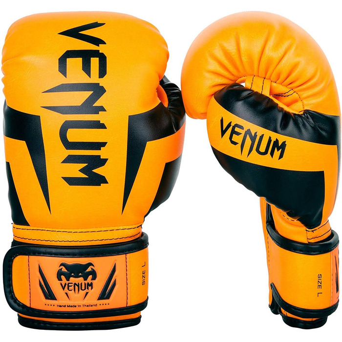 Дитячі боксерські рукавички Venum Elite, флуоранжеві, розмір S