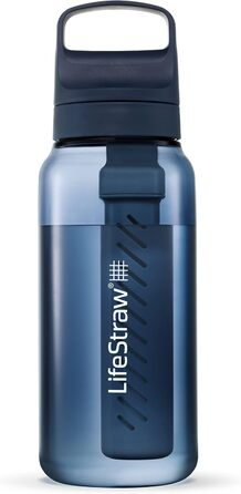 Пляшка з фільтром LifeStraw Go, BPA-free, для води, для подорожей та щоденного використання, очищує від бактерій, паразитів, мікропластику, покращує смак
