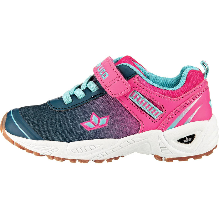 Дитячі спортивні туфлі Lico Barney - унісекс, кольори: морський, рожевий, бірюзовий (35 EU)
