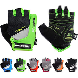 Рукавички для гірського велосипеда Meteor Radhandschuhe Gel GX31 Green - чоловічі, жіночі, дитячі. Рукавички для MTB, Downhill, хайкінгу та їзди на велосипеді.