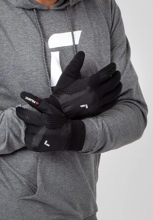 Універсальні спортивні рукавички Reusch Garhwal Hybrid Touch-TEC для чоловіків і жінок, сенсорні, для смартфона і планшета, чорні/сріблясті, розмір 9, для активного відпочинку