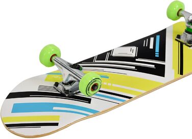 Скейтборд MAXOfit 31 дюйм із клена, ABEC 7, алюмінієві підвіски, різні дизайни