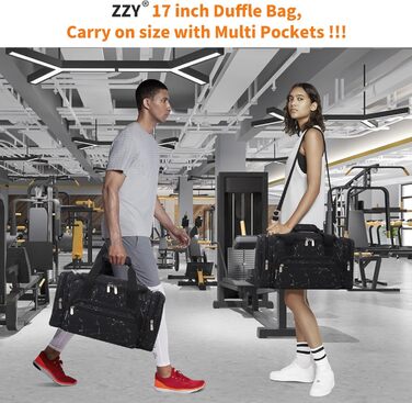 Спортивна сумка ZZY 25 л, мрамор, тренувальна, дорожня