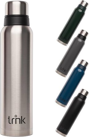 Термос trnk Outdoor polar 2, 1600 мл, нерж. сталь, BPA-free, тримає тепло 40 год, 2 чашки, для походів, стійкий до миття в посудомийці, сріблястий