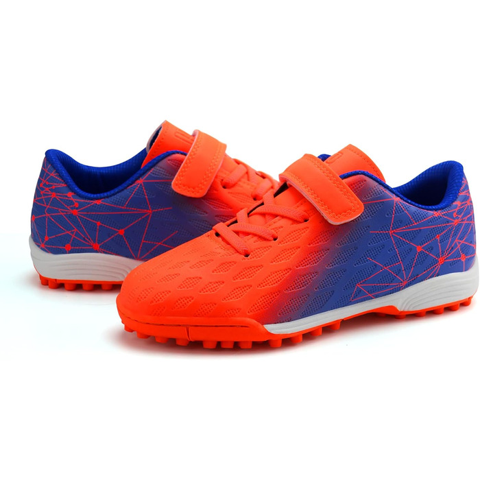 Дитячі футбольні бутси JABASIC для штучного покриття, для хлопчиків та дівчаток, розмір EU 25, кольори: морський, лимонний, помаранчевий, блакитний