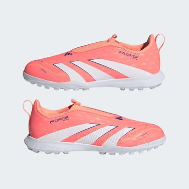 Дитячі футбольні бутси adidas Predator League Laceless Turf для штучного поля (38 EU, Оранжевий)