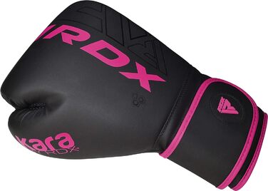 Дитячі боксерські рукавички RDX KARA 6oz, рожеві, шкіра Maya Hide, для муай-тай, кікбоксингу, MMA та тренувань на мішку