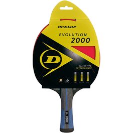 Ракетка для настільного тенісу Dunlop Evolution 3000, сертифікат ITTF, для просунутих гравців, чорна