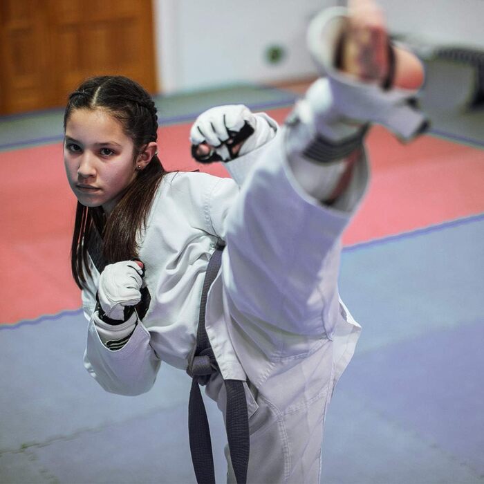 Рукавички для тхеквондо, боксу та MMA LangRay S, білі, для дорослих і дітей, тренувальні рукавички для бойових мистецтв та боксерської груші