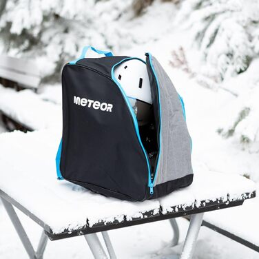 Набір для перевезення лиж та черевиків Meteor 2-в-1 Skitasche Set - Skisack (до 195 см) з вентиляцією, водонепроникний чохол та сумка для черевиків. Ідеально для зимового відпочинку та катання на лижах. Комплект для лиж та черевиків.