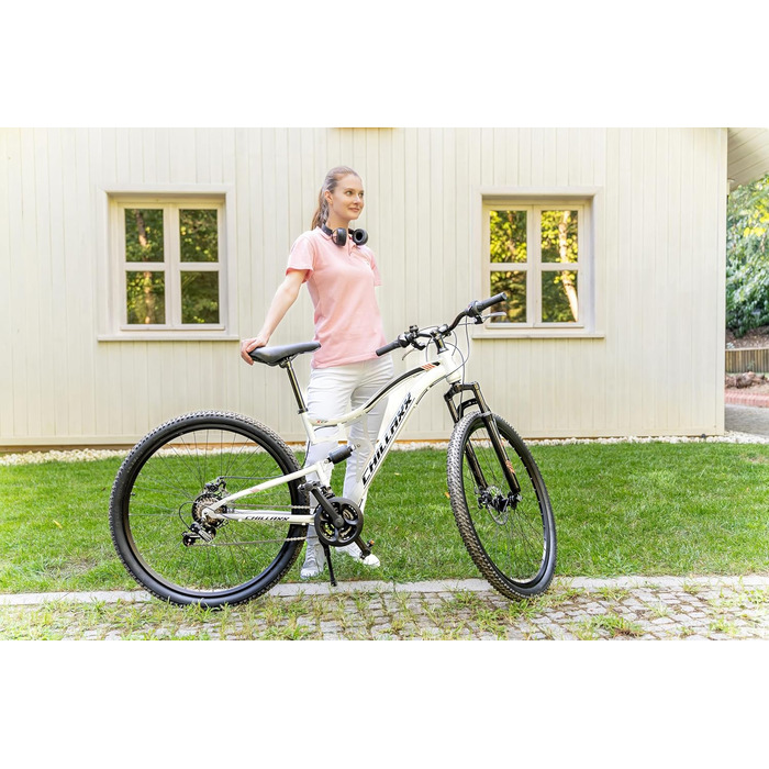 Гірський велосипед Chillaxx Bike Falcon Premium 24/26/27.5/29 дюймів для хлопців, дівчат, жінок і чоловіків, 21 швидкість, дискові гальма, повна амортизація