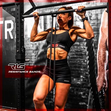 Гумові еспандери RL Grips для фітнесу, бодібілдингу та йоги (15-40 кг) - фіолетові