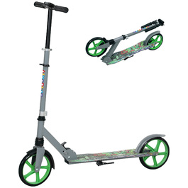 AIYAPLAY Scooter Дитячий складаний дитячий самокат з регульованою висотою керма, 2 великими колесами, заднім крилом гальма, самокат Kick Scooter для дітей 6-12 років зелений | Аосом