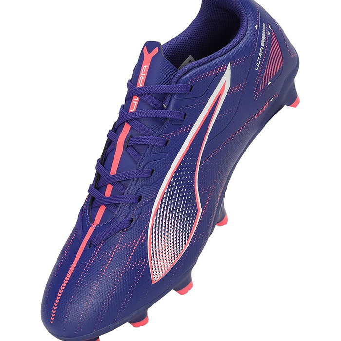 Кросівки футбольні PUMA Ultra 5 Play FG/AG, 47 EU, Lapis Lazuli/Puma White/Sunset Glow