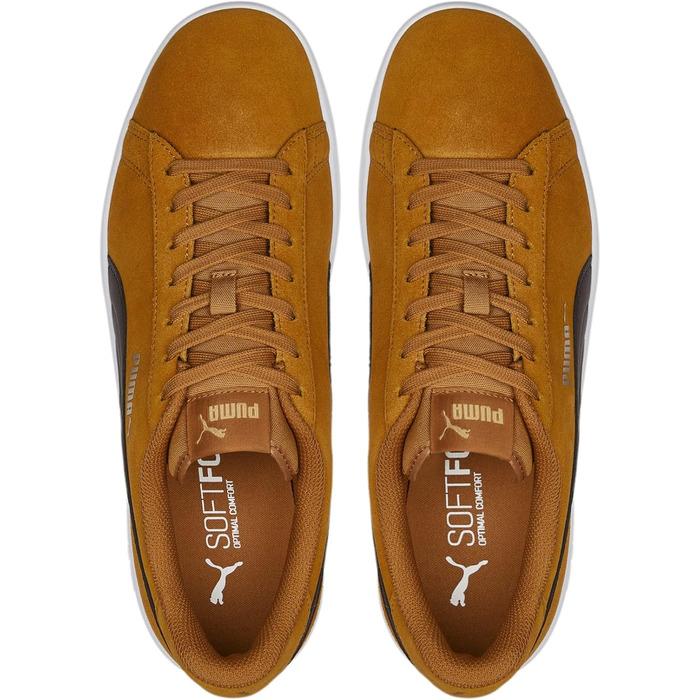 Кросівки PUMA Smash V2 унісекс (Desert Tan Dark Chocolate Puma Team Gold), 36 EU