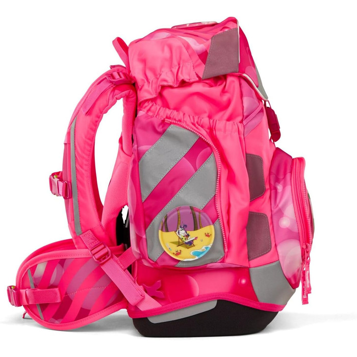 Ергономічний шкільний рюкзак ergobag Schulranzen-Set — комплект із 6 предметів для 1 класу початкової школи, рожевий, унісекс