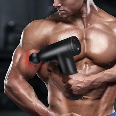 Масажер для м'язів Retoo: 4 насадки, 6 швидкостей, акумулятор 1200 mAh