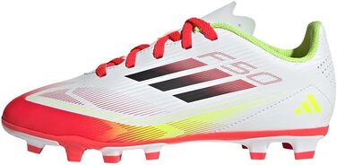 Бутси футбольні adidas F50 Club Messi для унісекс, розмір 38 2/3 EU, білий/чорний/жовтий