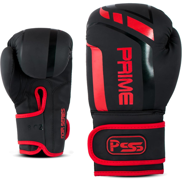 Дитячі боксерські рукавички PSS Black Series зі шкіри, 4-8oz, для хлопчиків і дівчаток 3-14 років, для боксу, Муай-Тай, кікбоксингу, чорні, червоні, зелені, рожеві, фіолетові