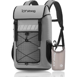 Водонепроникний рюкзак IDRYBAG для чоловіків, 25L - ідеальний для каякінгу та піших прогулянок (сірий)