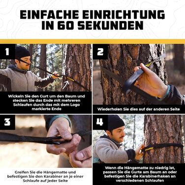 Гамак для кемпінгу Wise Owl Outfitters – односпальний або двоспальний, для дому та відпочинку на природі, з сумкою для зберігання, аксесуари для рюкзака та подорожей (Блакитний, SingleOwl)