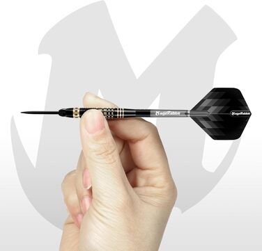 Дарти сталеві професійні 21г (3 шт.) з металевими наконечниками, алюмінієвими стеблами та пір'ями - набір для гри в дартс