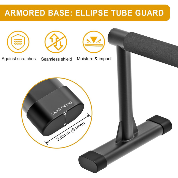 Паралелетки Kipika для віджимань та зворотних віджимань, фітнес-паралелетки для гімнастики, силових тренувань, витримують до 272 кг, регульована висота