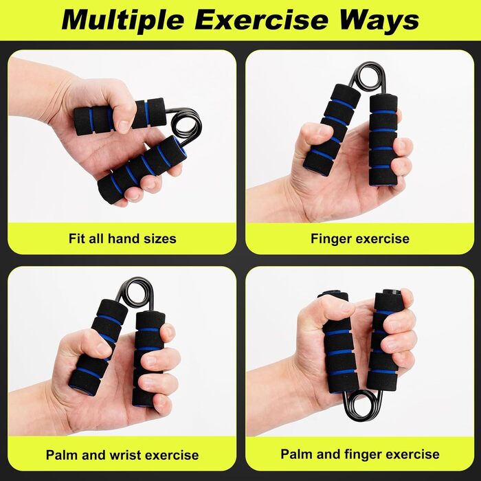 Набір для тренування рук та пальців (4 шт.), алюмінієвий підлокітний тренажер, тренажер сили хвата, тренажер м'язів рук для зміцнення хвата, нарощування м'язів та реабілітації рук (50/100/150/200 LBS)