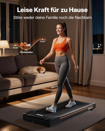 MERACH Walking Pad - біговий килимок для дому з регулюванням нахилу до 12%, максимальне навантаження до 180 кг, тихий мотор, стіл для бігу, дистанційне керування, динамік