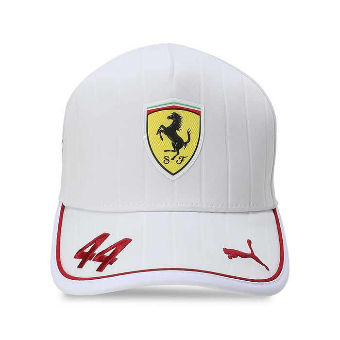 Кепка PUMA Scuderia Ferrari F1 2025 з автографом Льюїса Гамільтона - універсальний розмір (біла)