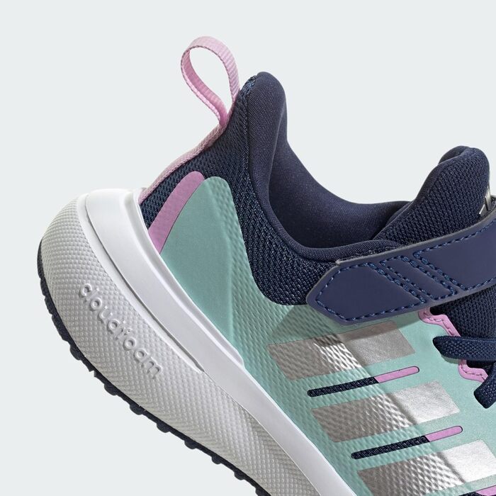 Дитячі кросівки Adidas Fortarun 2.0 для бігу, 29 EU, темно-синій, сріблястий, аква