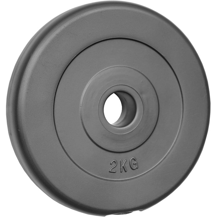 Диски для штанги POWER-XTREME 30/31 мм, пластик, пісок-бетон, 0,5–15 кг