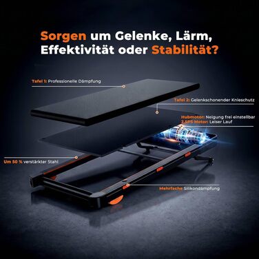 Домашня бігова доріжка JAGJOG Walking Pad з автоматичним нахилом 16%, Bluetooth-динаміками, колір: ебенове дерево