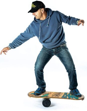 Тренувальний балансборд Trickboard Summer: дошка, ролик, килимок, наклейка – для скейтборду, серфінгу, сноуборду, вейкборду