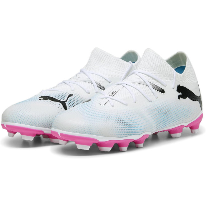 Дитячі футбольні бутси PUMA Future 7 Match BNA FG/AG Jr – біло-зелені (34.5 EU)