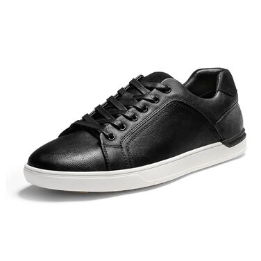 Чоловічі повсякденні кросівки Bruno Marc Casual Sneaker — легке низьке взуття, дихаючі та зручні туфлі для прогулянок і подорожей, чорні (розмір 44.5 EU, широка колодка)