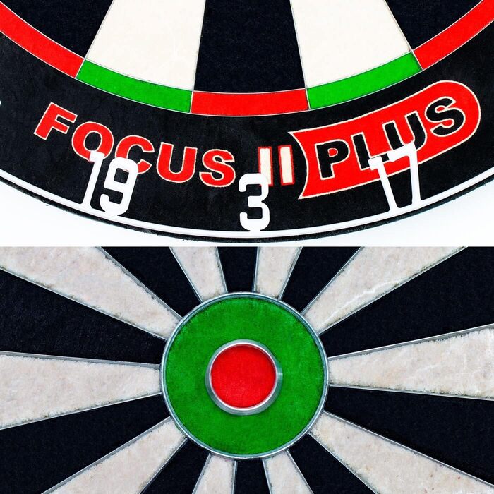 Дротики для дартсу BULL'S Focus II Plus, професійна мішень