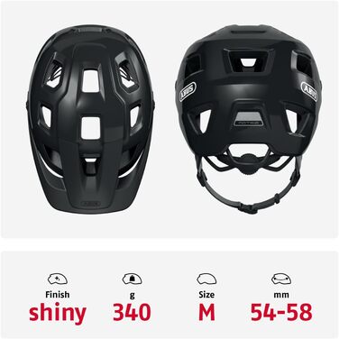 ABUS MoTrip – міцний велосипедний шолом для MTB з регульованим козирком, універсальний розмір, унісекс