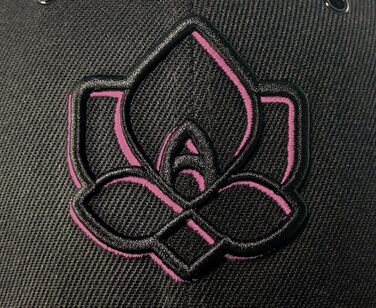 Кепка-снапбек Nebelkind Steini Der Keller унісекс, регульована базакап у стилі streetwear, чорно-рожева, OneSize