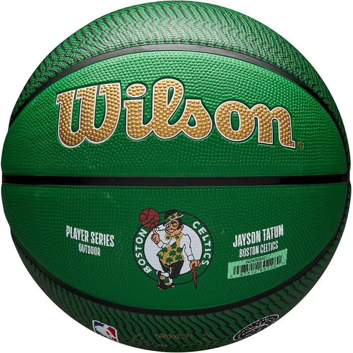 М'яч для баскетболу Wilson NBA Player Icon, розмір 3 та 7, зелений/білий