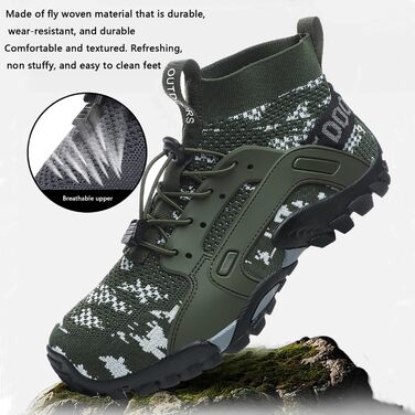 Черевики для хайкінгу VTASQ Unisex: трекінгові, туристичні, для туризму та трейлраннінгу (41 EU, камуфляж)