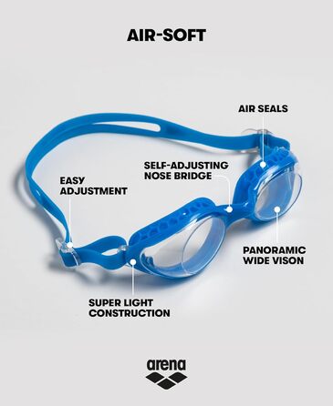 Унісекс захисні окуляри Arena Air-soft, димчасто-білі, універсальний розмір