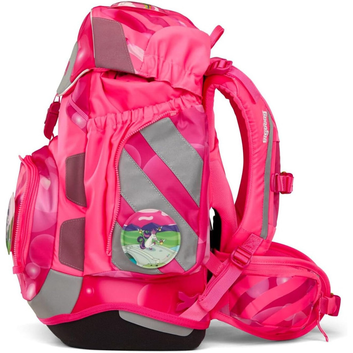 Ергономічний шкільний рюкзак ergobag Schulranzen-Set — комплект із 6 предметів для 1 класу початкової школи, рожевий, унісекс